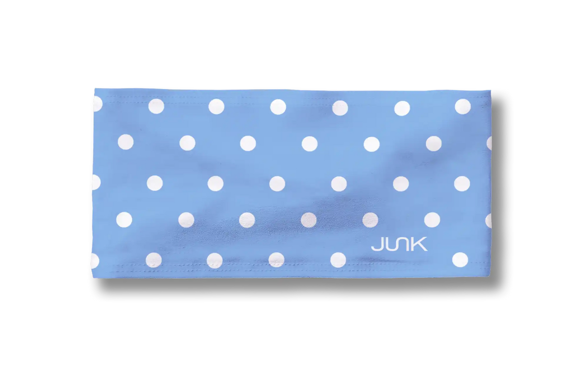 Blue Polka Dots Big Bang Lite Headband