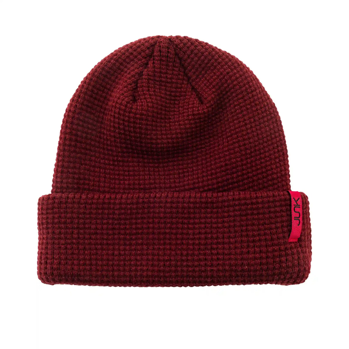 Maroon Waffle Knit Beanie
