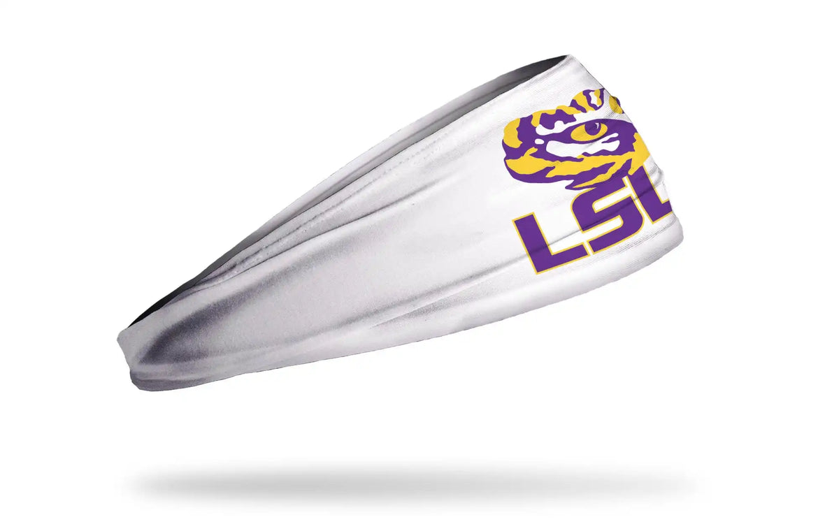 Louisiana State University: LSU Gold Stacked White Big Bang Lite Headband