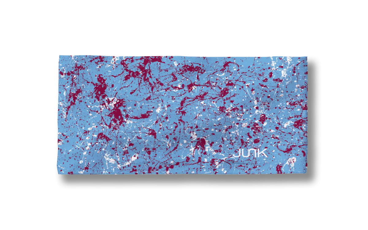 Powder Blue Maroon Splatter Big Bang Lite Headband
