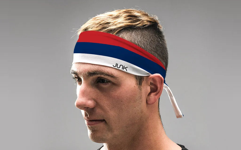Serbia Flag Flex Tie Headband