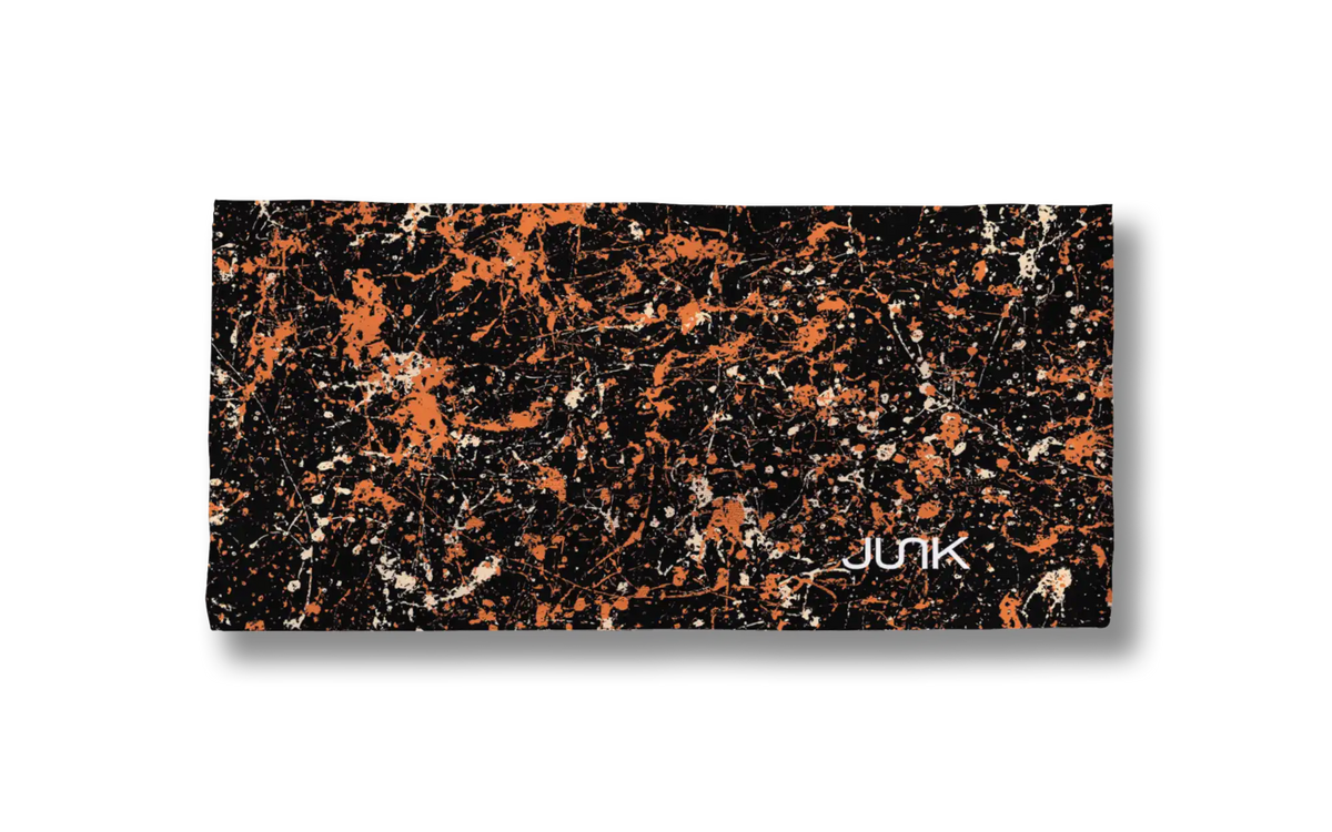 Black Orange Gold Splatter Big Bang Lite Headband