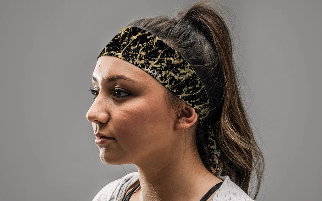 Dripping Gold Flex Tie Headband