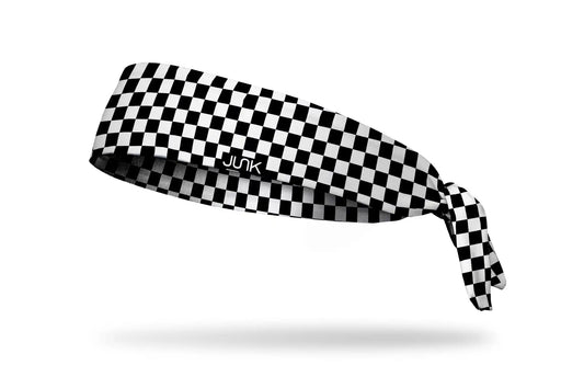 Checkered Flex Tie Headband