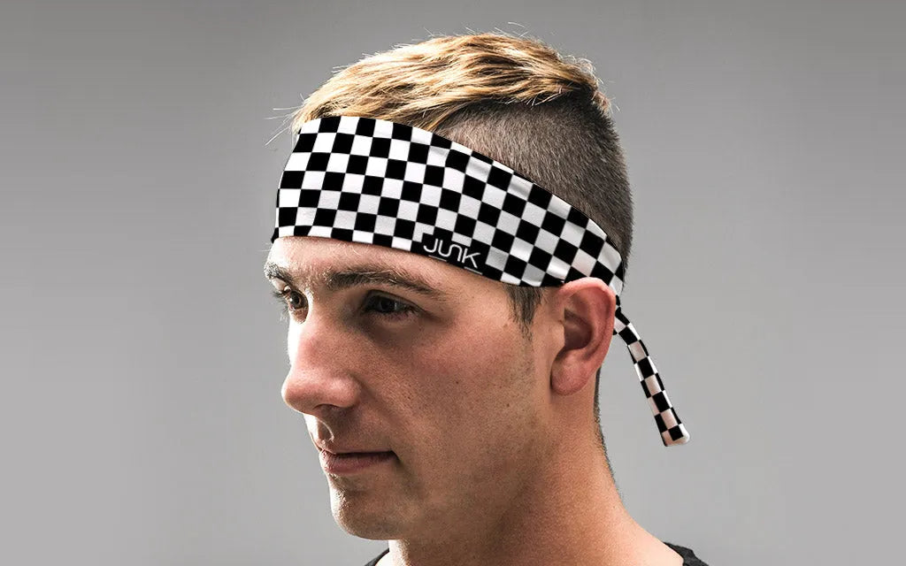 Checkered Flex Tie Headband