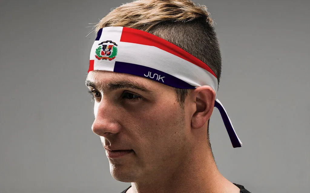 Dominican Republic Flag Flex Tie Headband