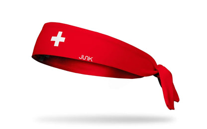 Switzerland Flag Tie Headband