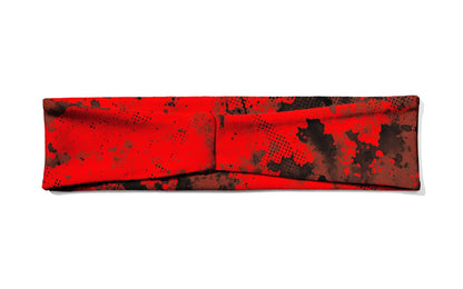 Red Grunge Infinity Headband