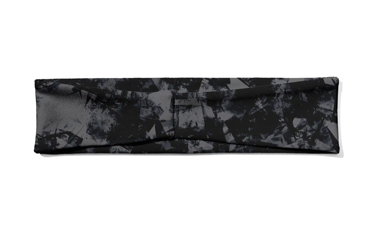 Gridiron Black Gray Infinity Headband