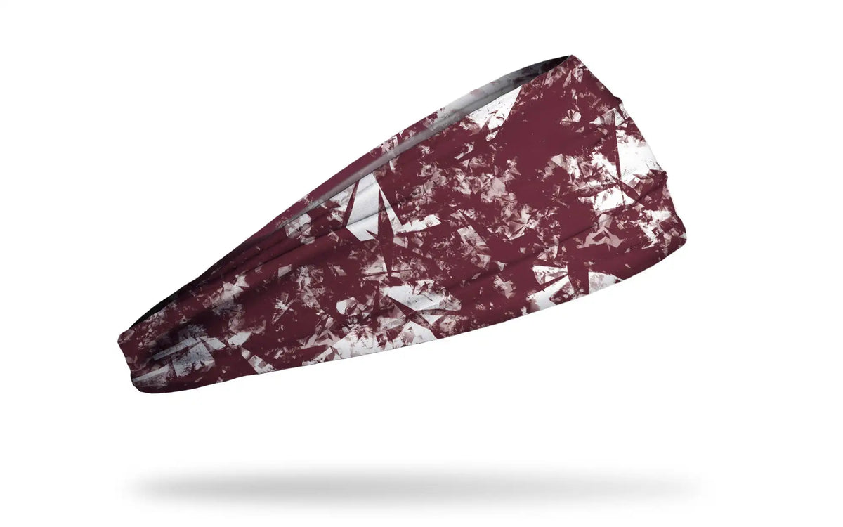 Gridiron Maroon White Big Bang Lite Headband
