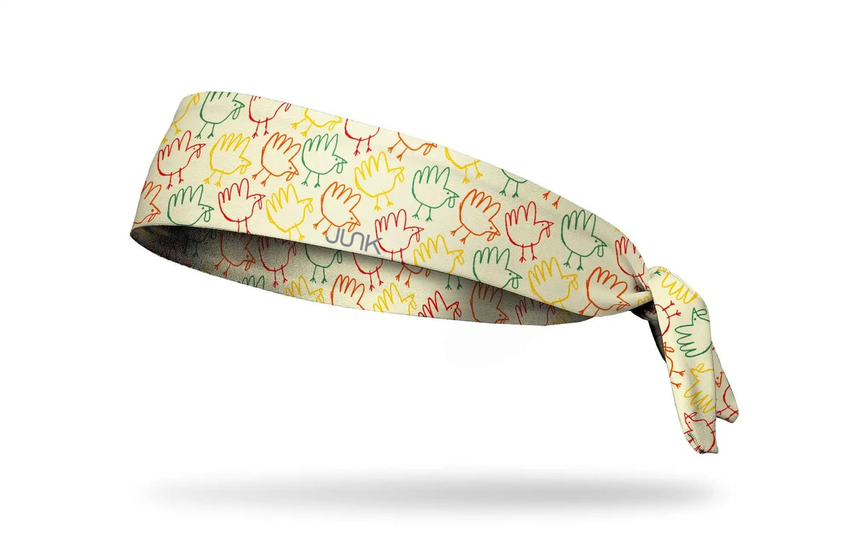 Hand Turkeys Flex Tie Headband