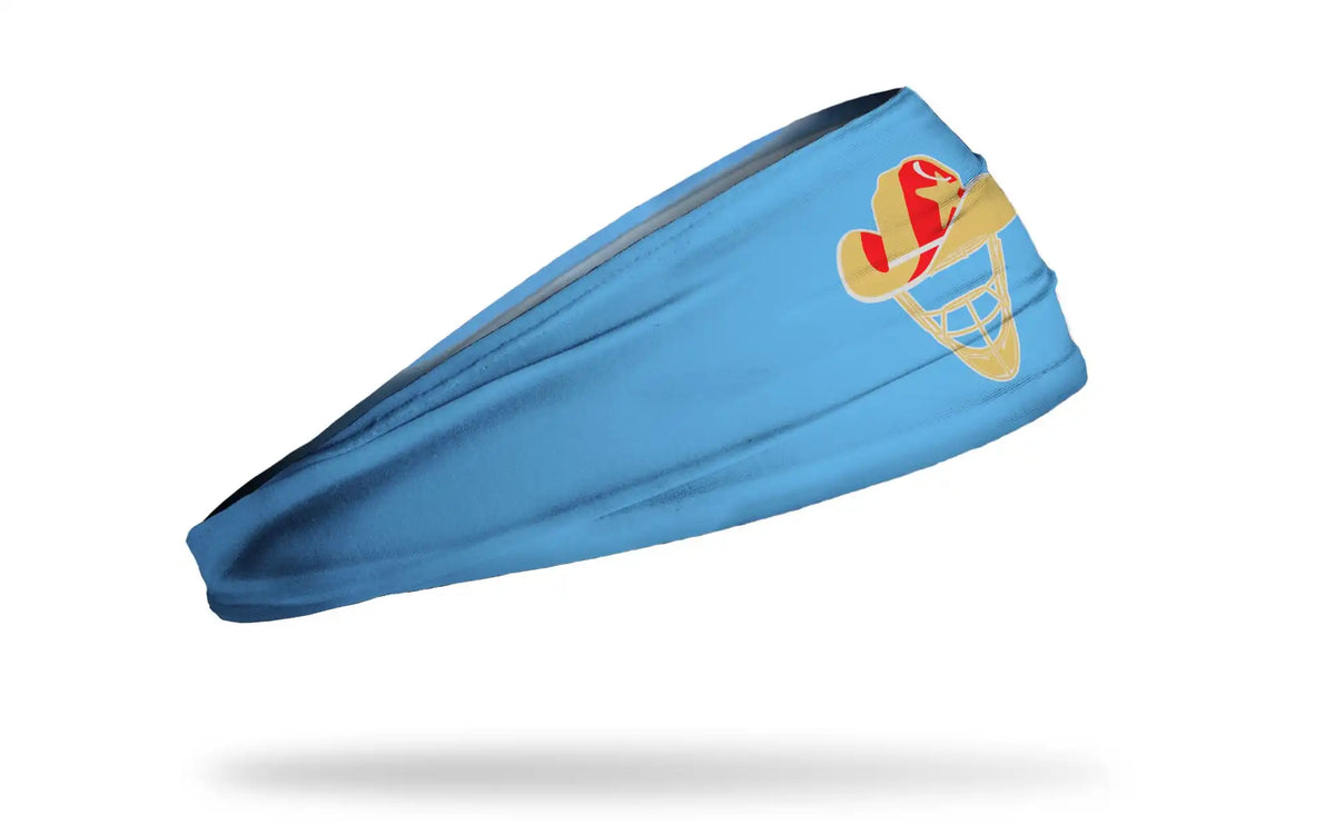 Lone Star Catching: Gold Logo Baby Blue Big Bang Lite Headband