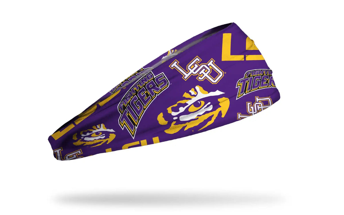 Louisiana State University: Overload Purple Big Bang Lite Headband
