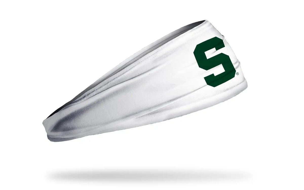 Michigan State University: S Logo White Big Bang Lite Headband
