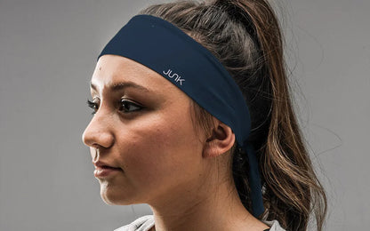 Navy Flex Tie Headband