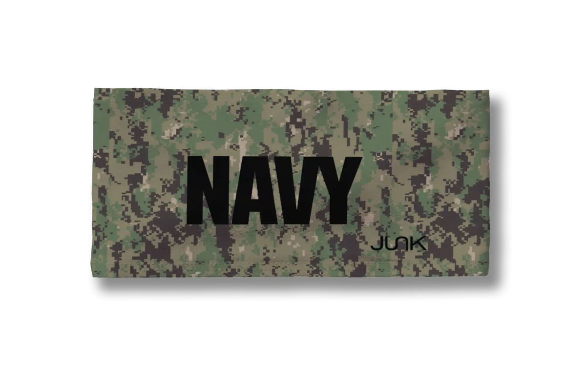 Navy: Wordmark Camo Big Bang Lite Headband