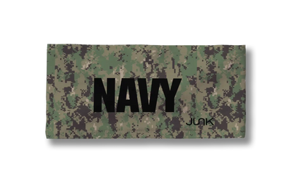 Navy: Wordmark Camo Big Bang Lite Headband