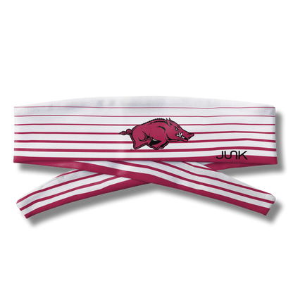 University of Arkansas: Gradient Stripe Flex Tie Headband