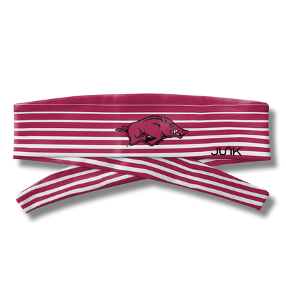 University of Arkansas: Gradient Stripe Flex Tie Headband