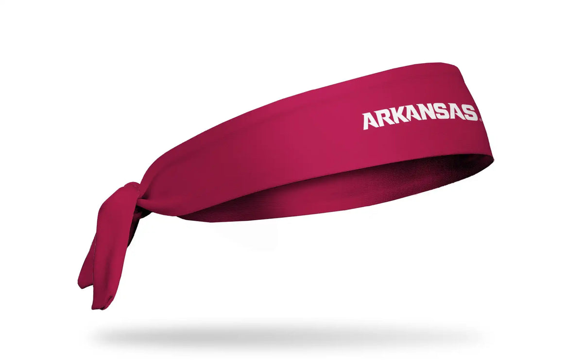 University of Arkansas: Wordmark Cardinal Flex Tie Headband