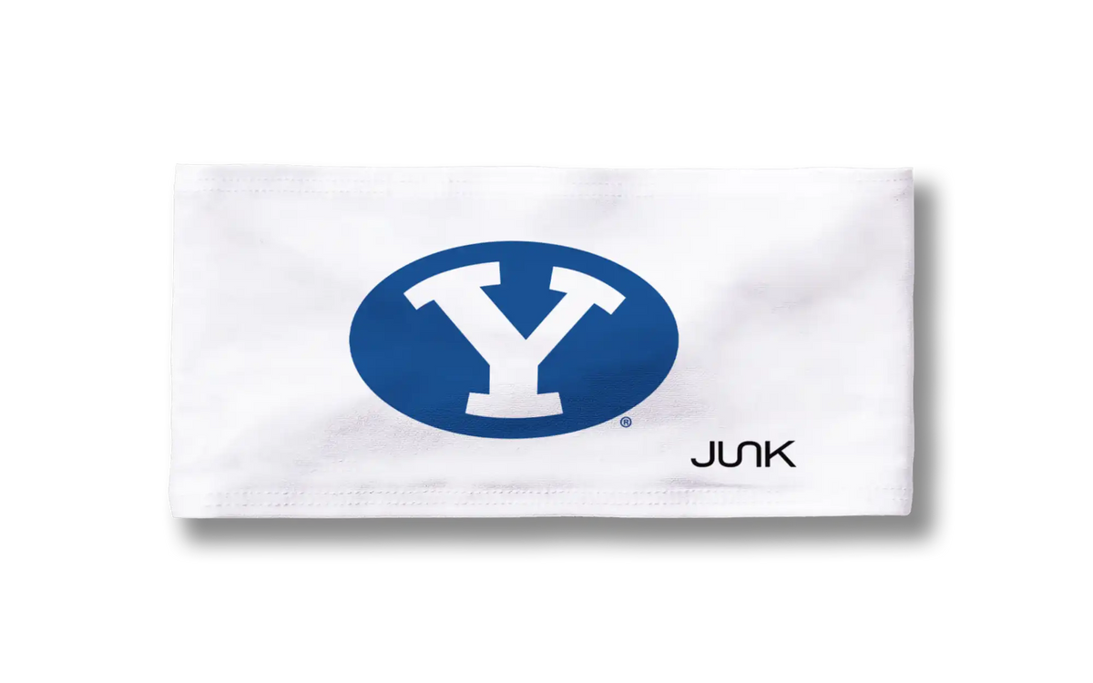 Brigham Young University: Y Logo White Big Bang Lite Headband