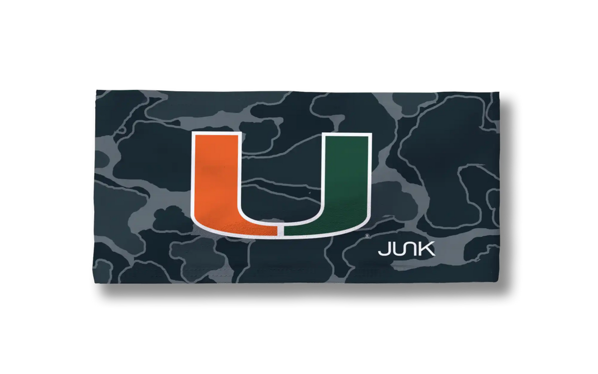 University of Miami: Camo Black Big Bang Lite Headband
