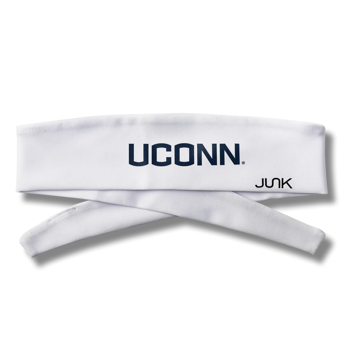 University of Connecticut: White Logo Flex Tie Headband