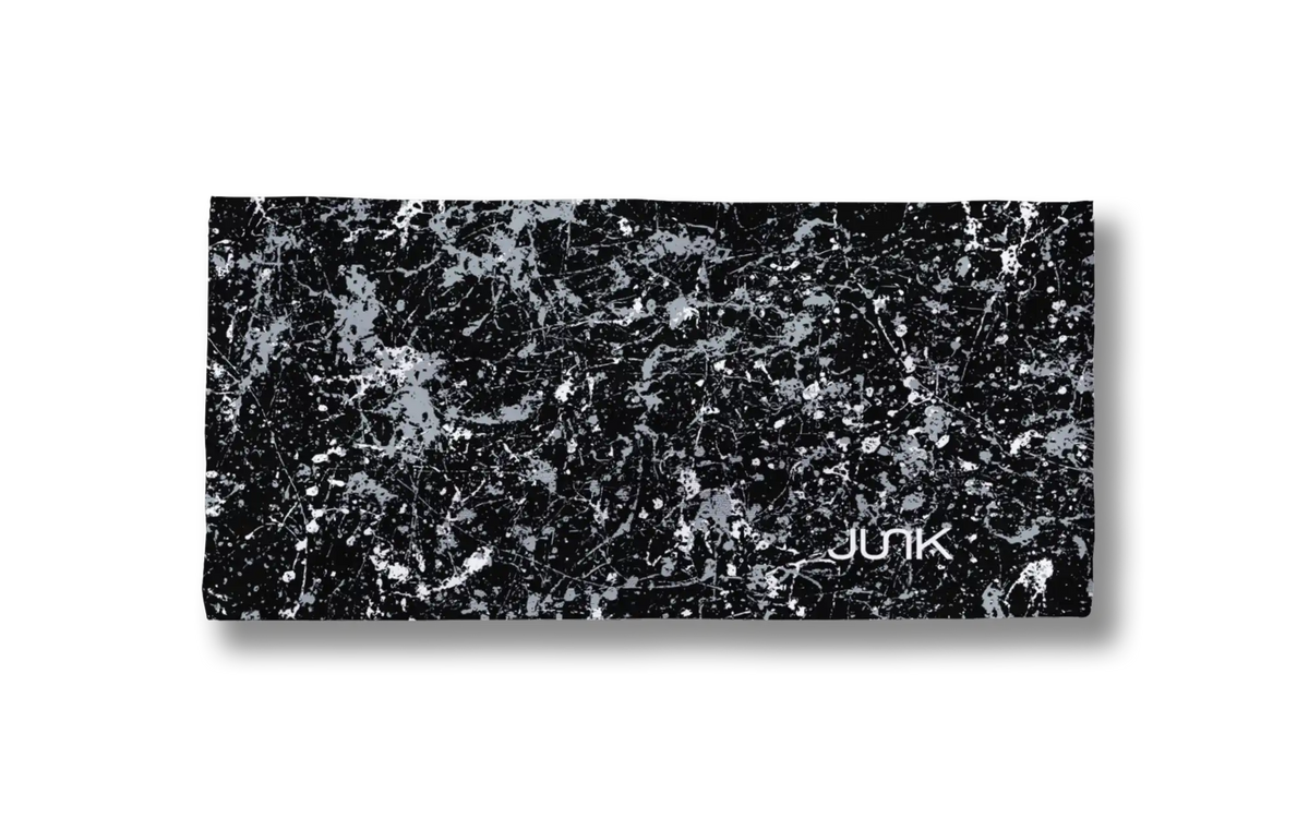 Black Silver Splatter Big Bang Lite Headband