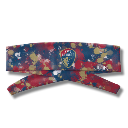 North Carolina Courage: Splatter Flex Tie Headband