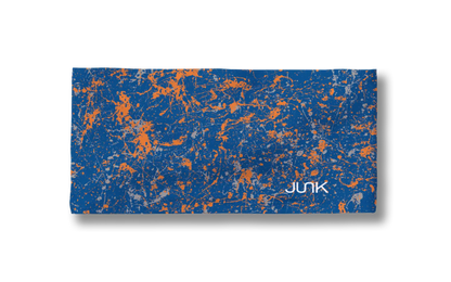 Blue Orange Gray Splatter Big Bang Lite Headband