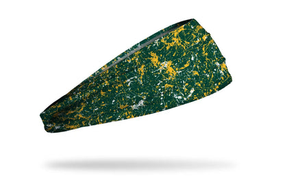 Green Gold Gray Splatter Big Bang Lite Headband
