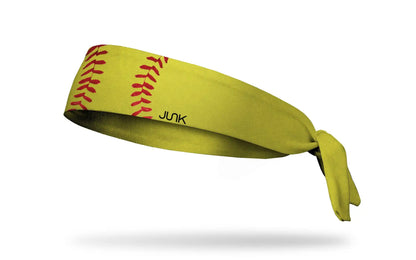 Softball Red Laces Flex Tie Headband