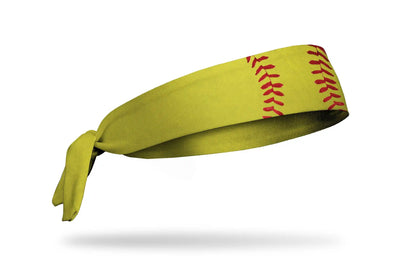 Softball Red Laces Flex Tie Headband