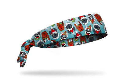 Yule Dogs Flex Tie Headband
